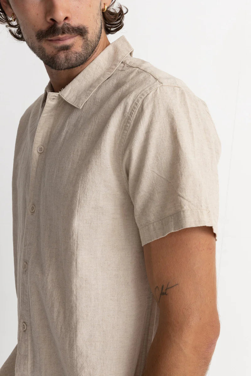 Classic Linen Shirt in Sand