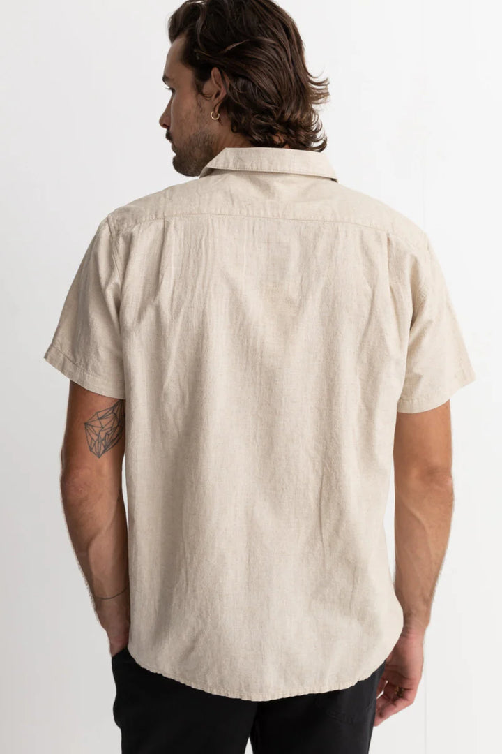 Classic Linen Shirt in Sand