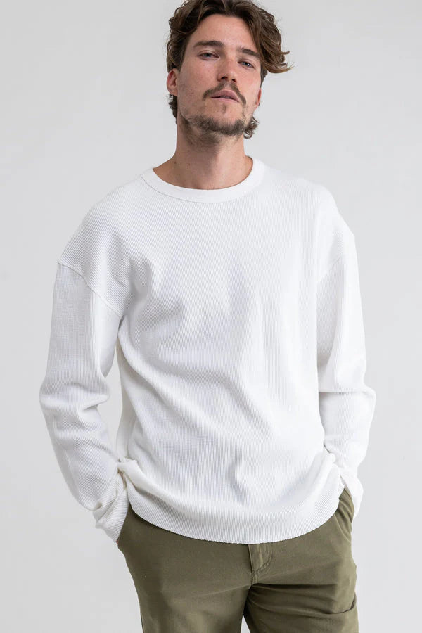 Classic Waffle Knit in White Madison's Niche 