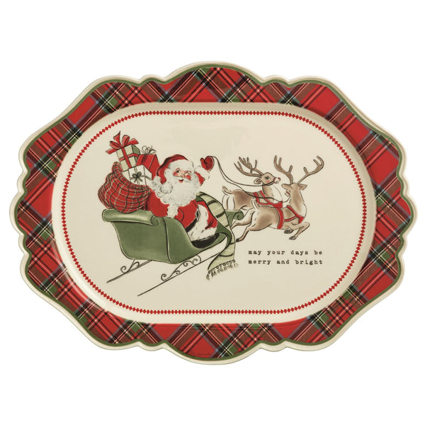 Classic Xmas Tartan Platter Madison's Niche 