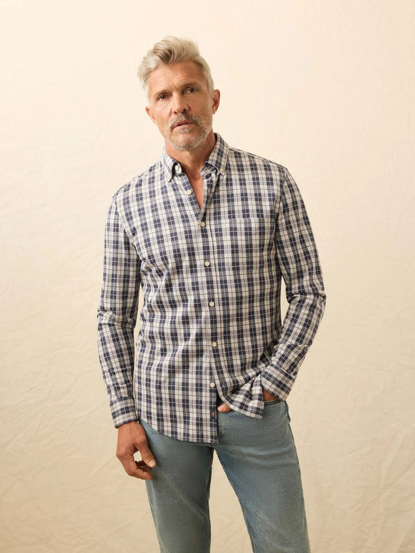 Coastline Knit Shirt in Royal Canyon Plaid Madison's Niche 