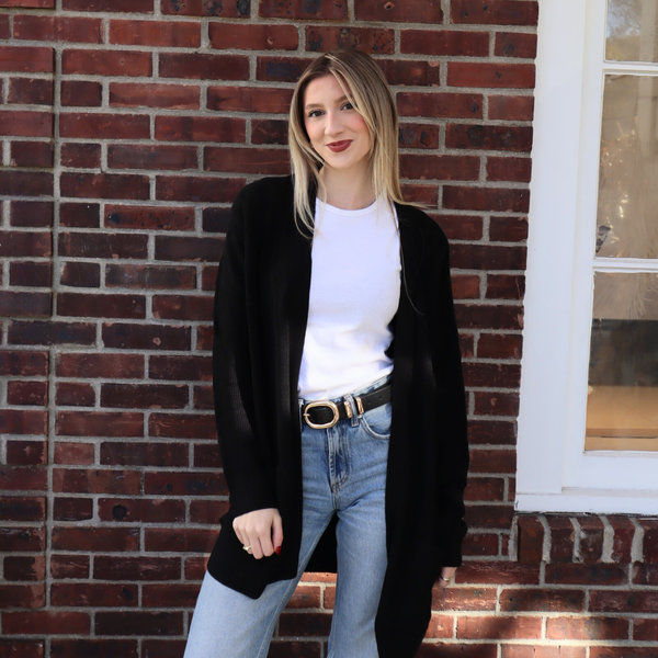 Cooper Cardigan in Black Madison's Niche 