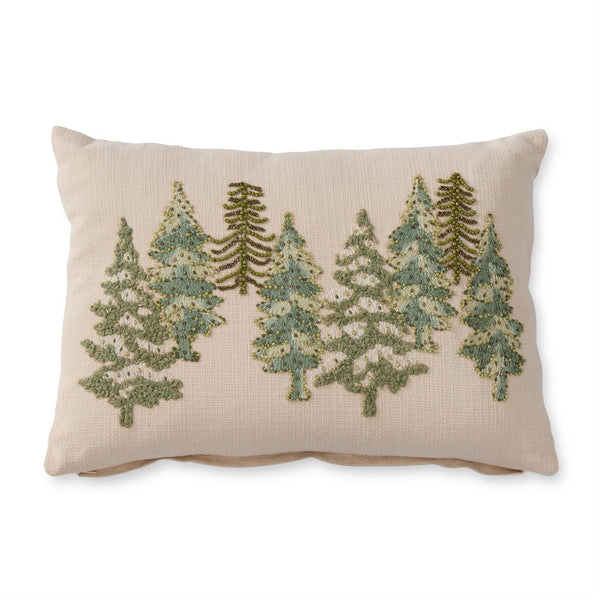 Cream Lumbar Beaded Christmas Tree Pillow Madison's Niche 