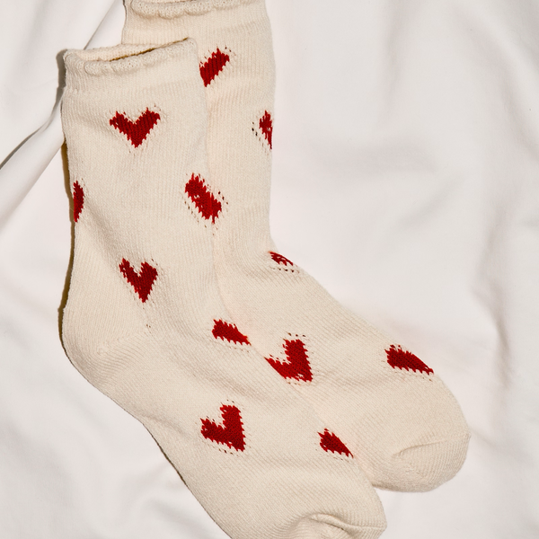 Cupids Bow Socks in Red Madison's Niche 