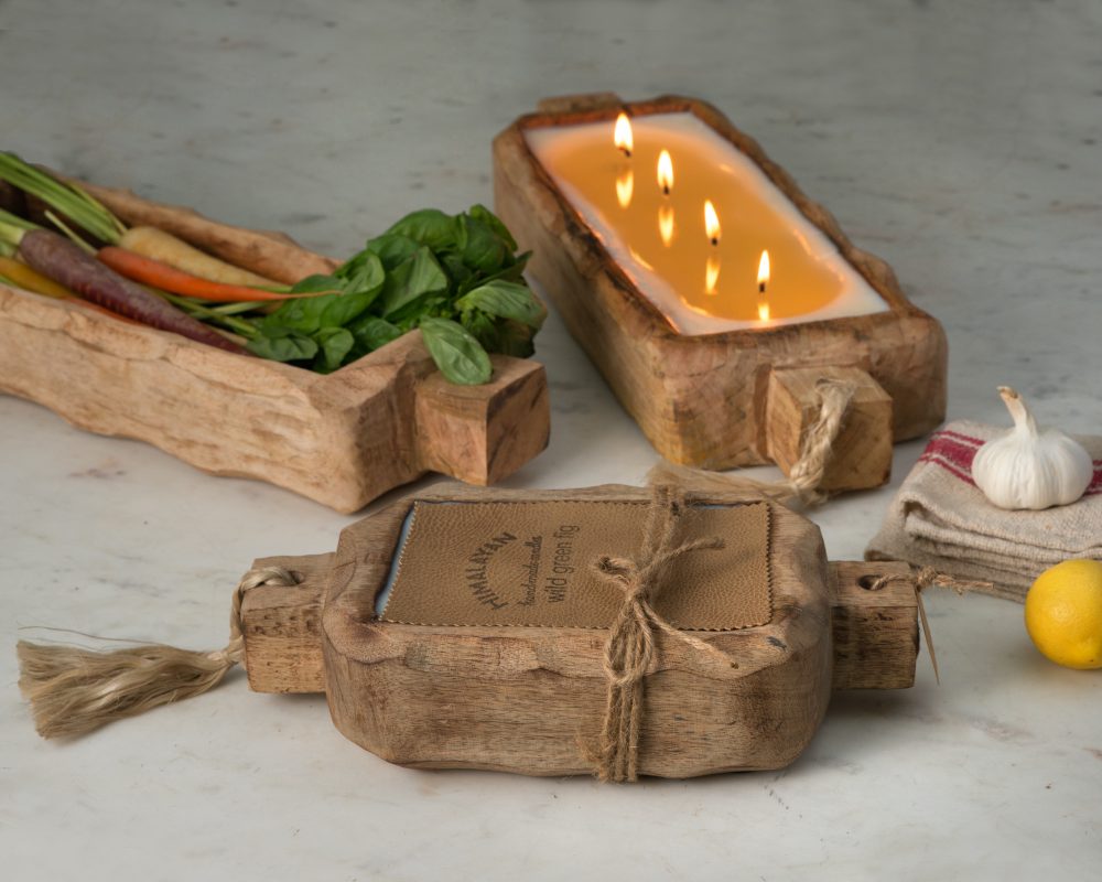 Sunlight in the Forest Small Driftwood Candle Tray - Madison's Niche 
