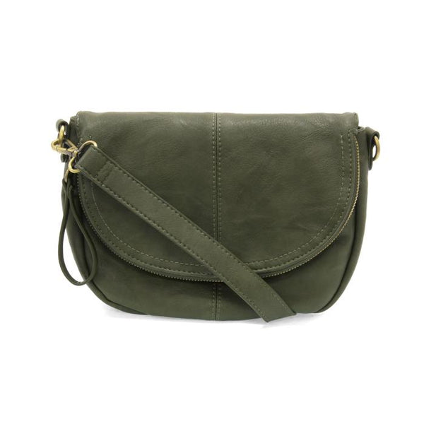 Dark Basil Helene Saddle Crossbody Madison's Niche 
