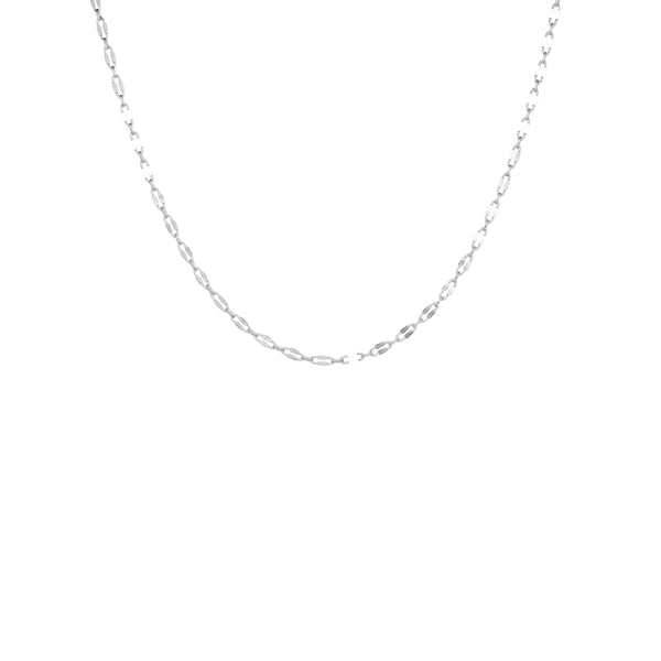 Delicate Sequin Chain Necklace in Silver Madison's Niche 