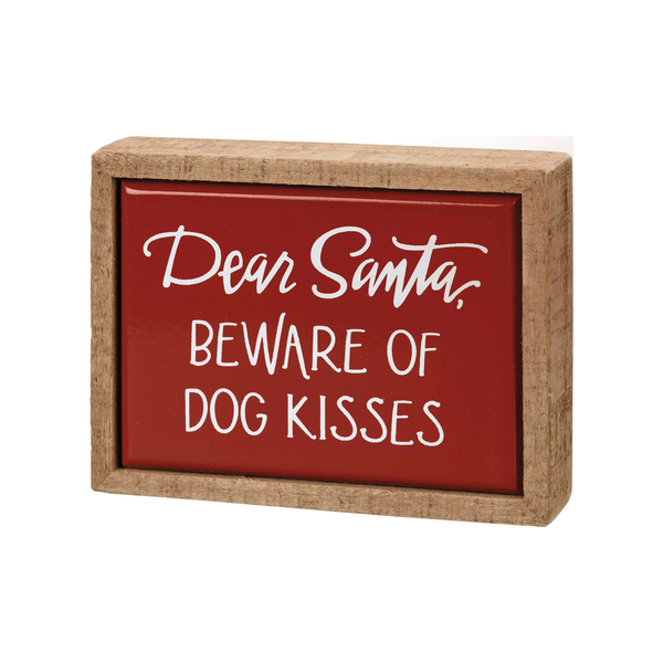 Dog Kisses Box Sign Mini Madison's Niche 