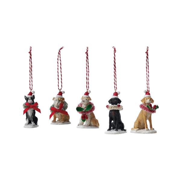 Dog with Wreath Ornament Madison's Niche 