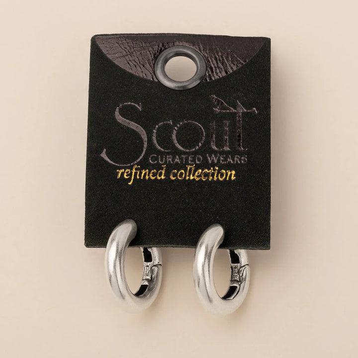 Stellar Hoops in Silver