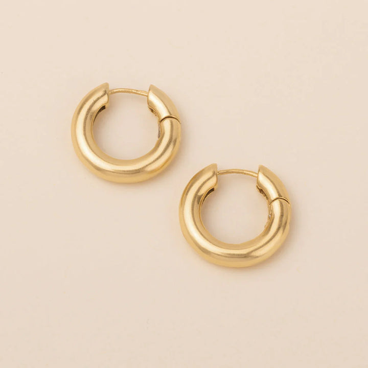 Stellar Hoops in Gold