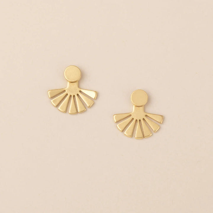 Sunburst Ear Jacket in Gold