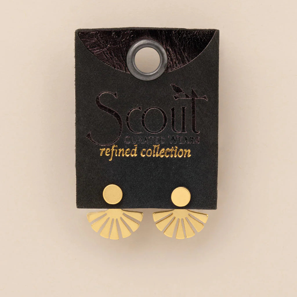 Sunburst Ear Jacket in Gold