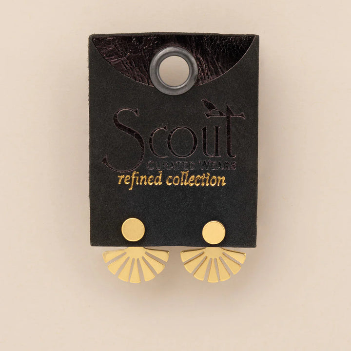 Sunburst Ear Jacket in Gold
