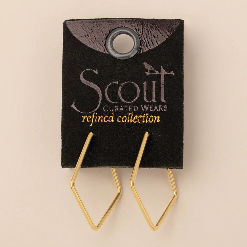 Orion Diamond Hoops in Gold