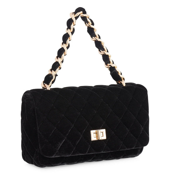Evelyn Shoulder Bag in Black Madison's Niche 