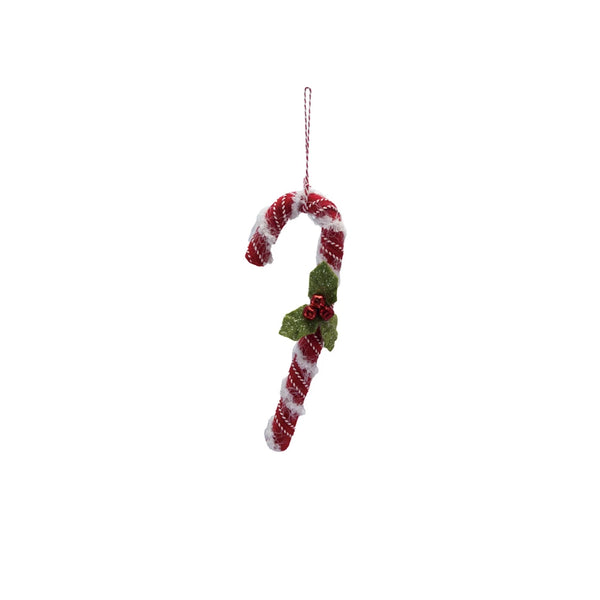 Fabric Candy Cane Ornament Madison's Niche 