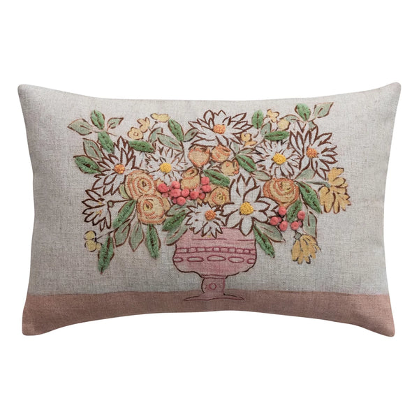 Flowers in Vase Pillow Madison's Niche 