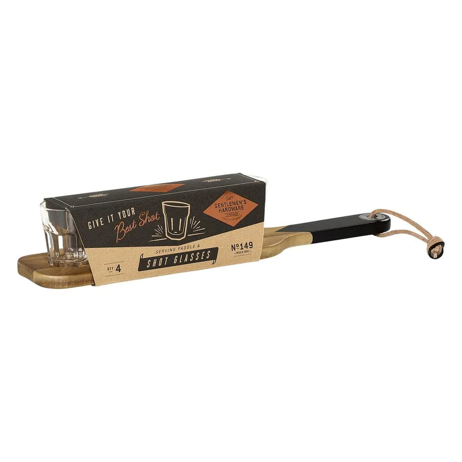 Serving Paddle & Shot Glasses - Madison's Niche 