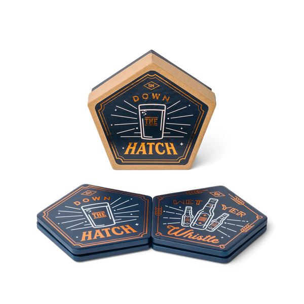 Set of 4 Beer Coasters Madison's Niche 