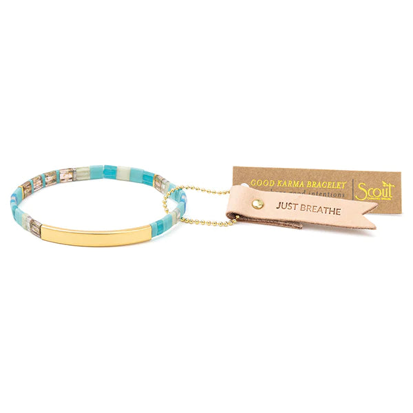 Gold Miyuki Bracelet in Just Breathe - Madison's Niche 