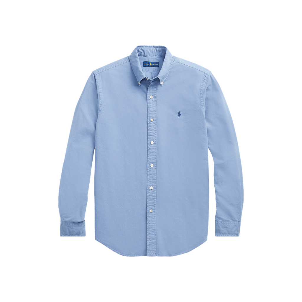 Garment-Dyed Oxford Shirt in Bastille Blue | Madison's Niche