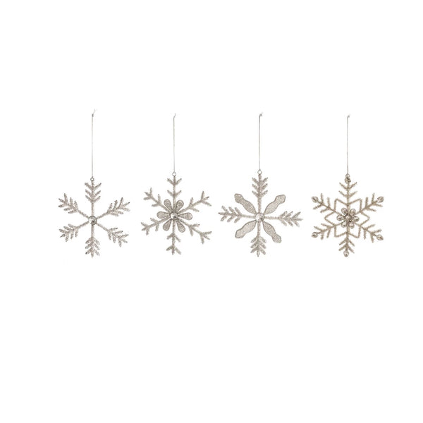 Glass Bead Snowflake Ornament Madison's Niche 