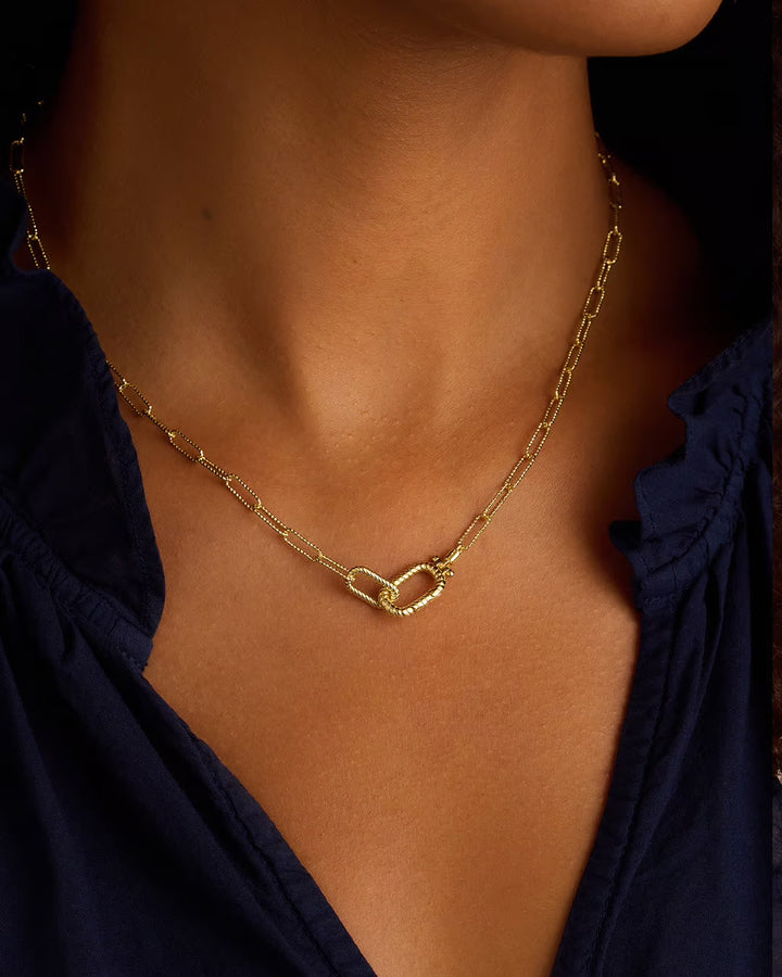 Gold Crew Link Necklace