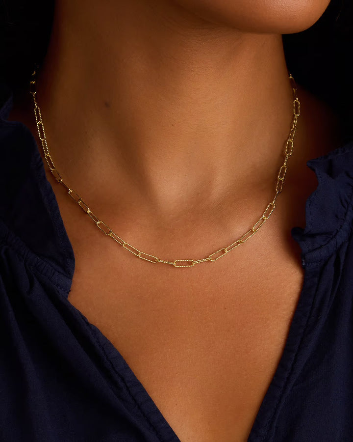 Gold Crew Link Necklace