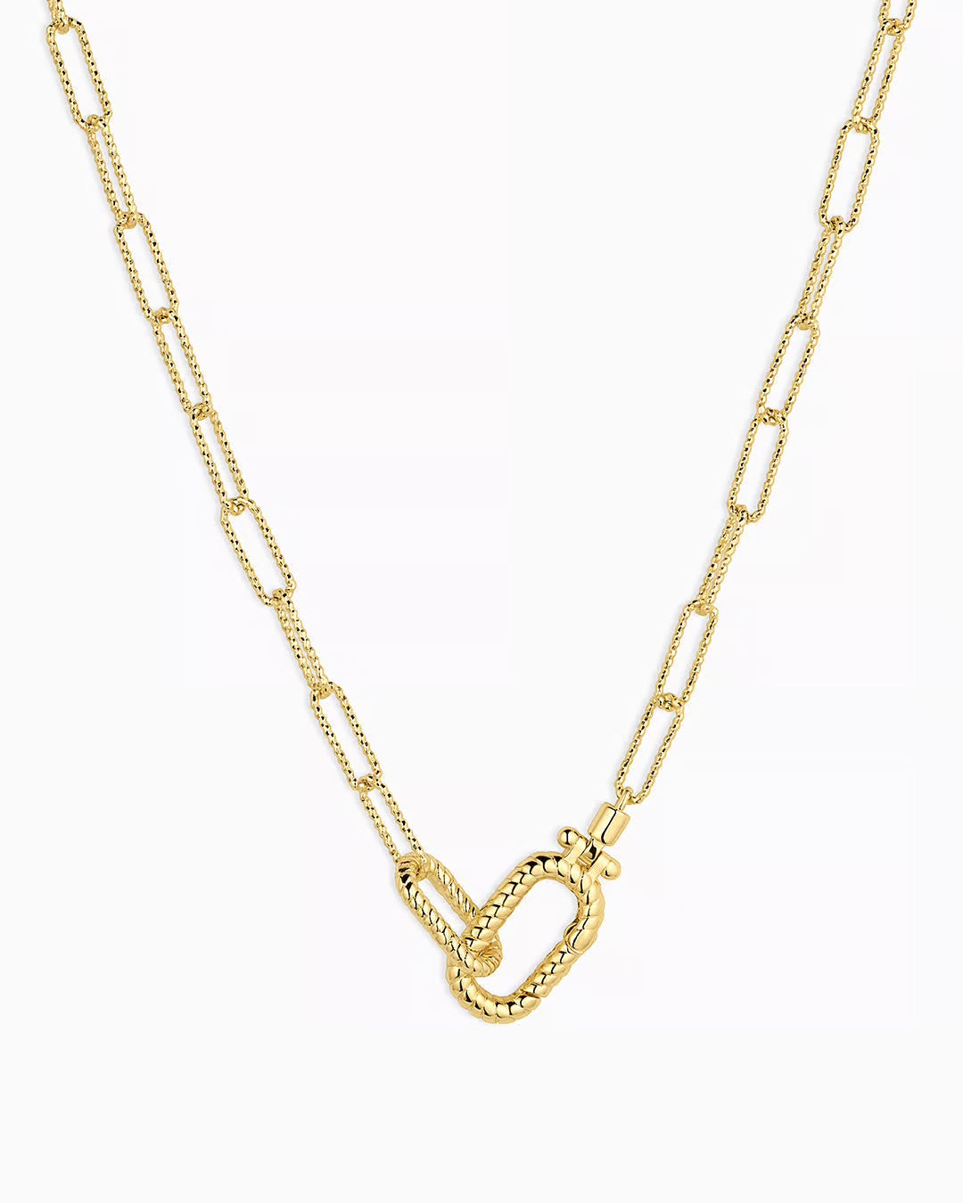 Gold Crew Link Necklace