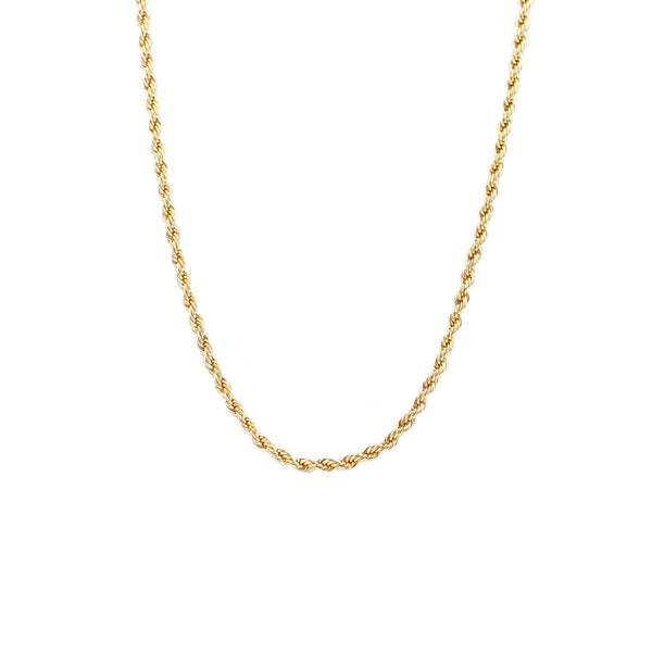 Gold Twisted Rope Chain Necklace Madison's Niche 