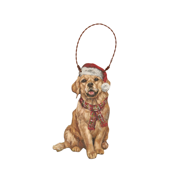 Golden Retriever Santa Ornament Madison's Niche 