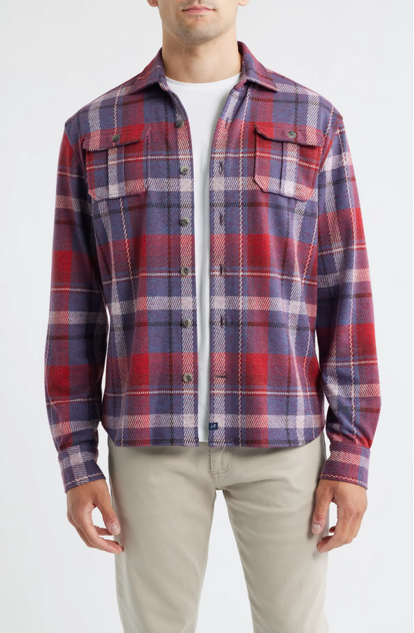 Gustaf Plaid Flannel in Malibu Red Madison's Niche 