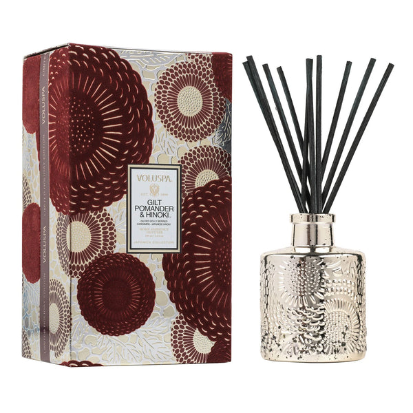 Gilt Pomander & Hinoki Diffuser Madison's Niche 