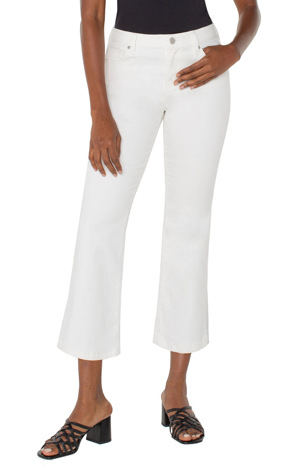 Hannah Crop Flare in White Madison's Niche 