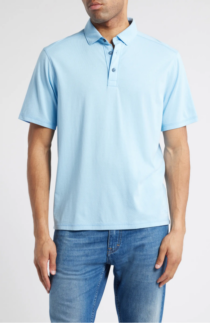 Harbor Isles Polo in Chambray Blue