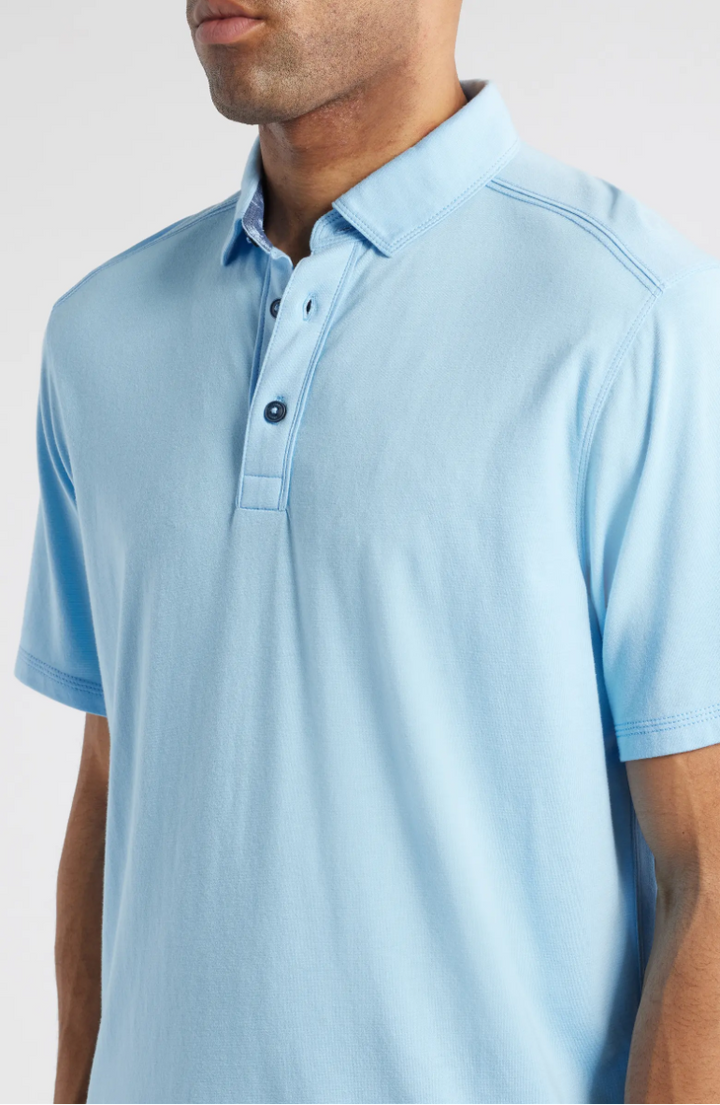 Harbor Isles Polo in Chambray Blue