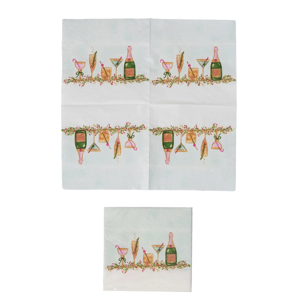 Holiday Cocktails Paper Napkins Madison's Niche 
