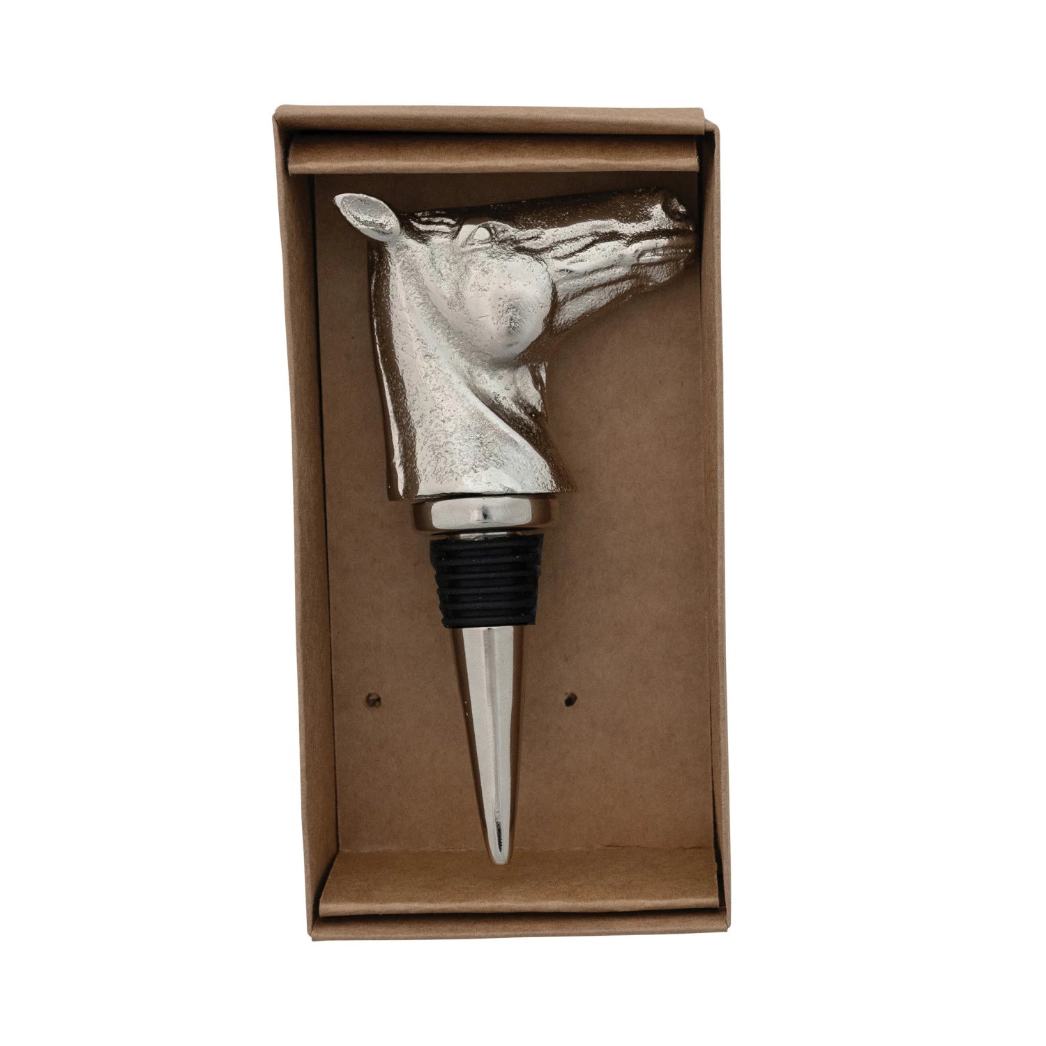 D.K. Brothers Horse Head Bottle Stopper