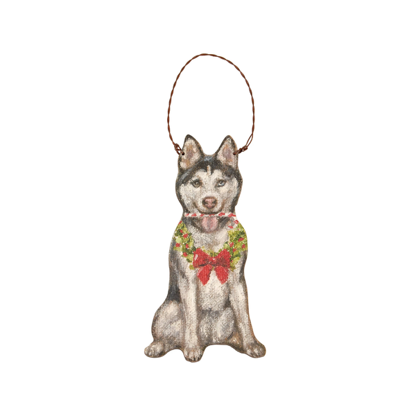 Husky Candy Cane Ornament Madison's Niche 