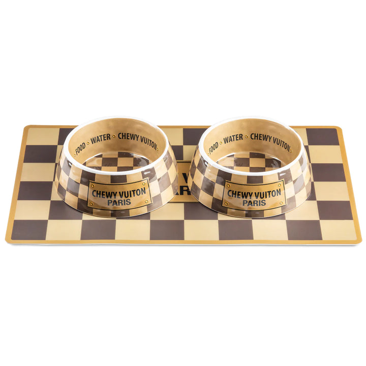 Checker Chewy Vuitton Placemat - Madison's Niche 