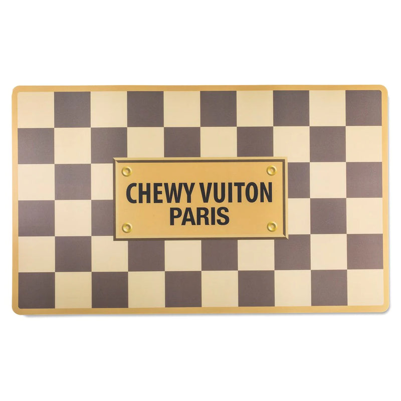 Checker Chewy Vuitton Placemat - Madison's Niche 
