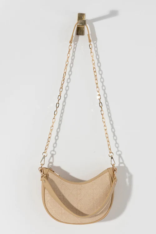 Adrienne Shoulder Bag in Natural - Madison's Niche 
