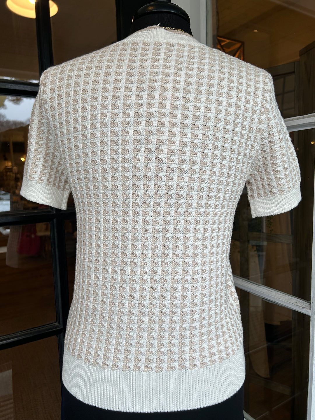 Knit Short Sleeve Sweater