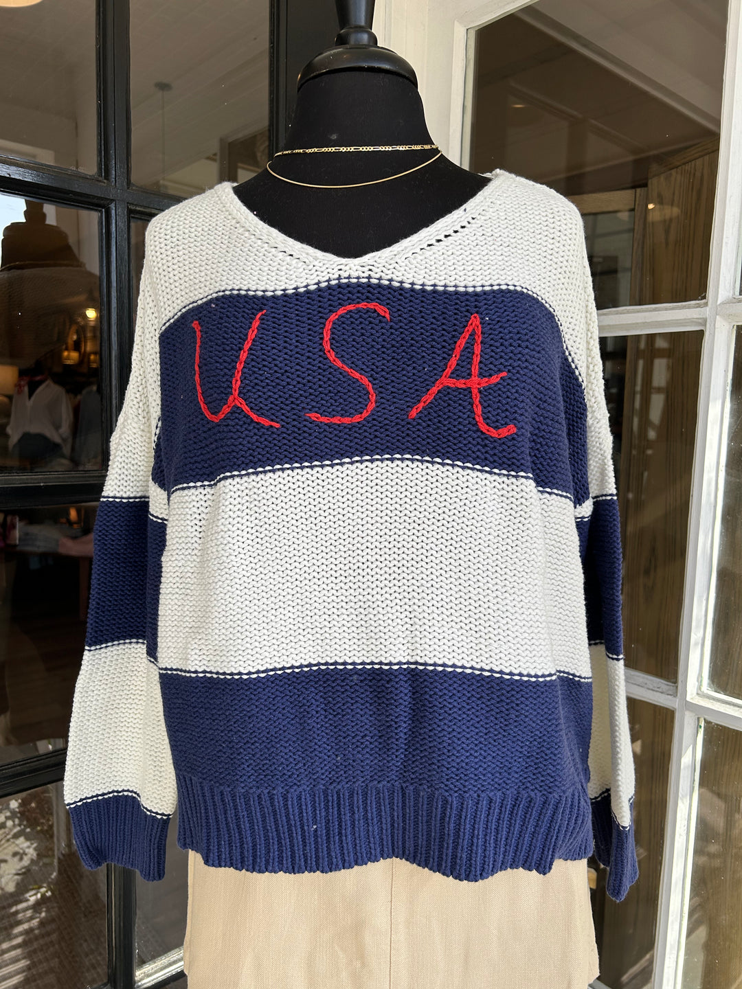 Stripe USA Sweater