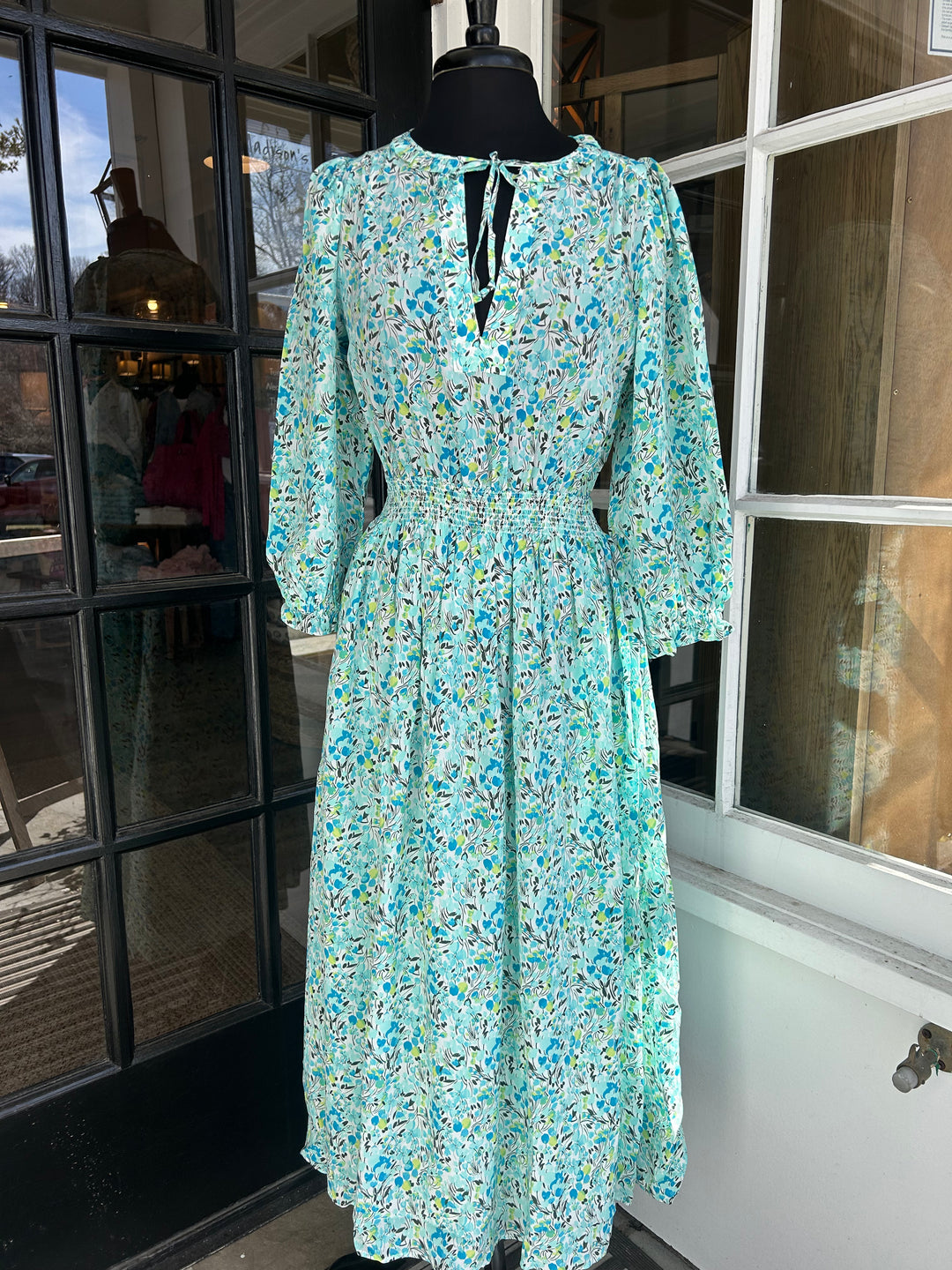 Smocked Waist Maxi Dress - Madison's Niche 