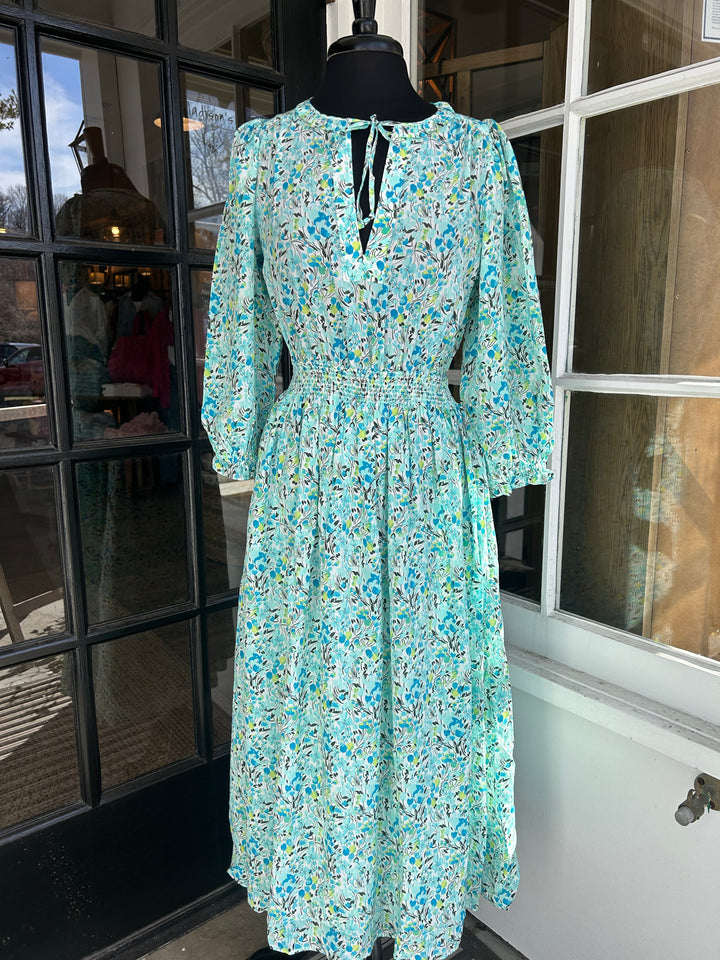 Smocked Waist Maxi Dress - Madison's Niche 