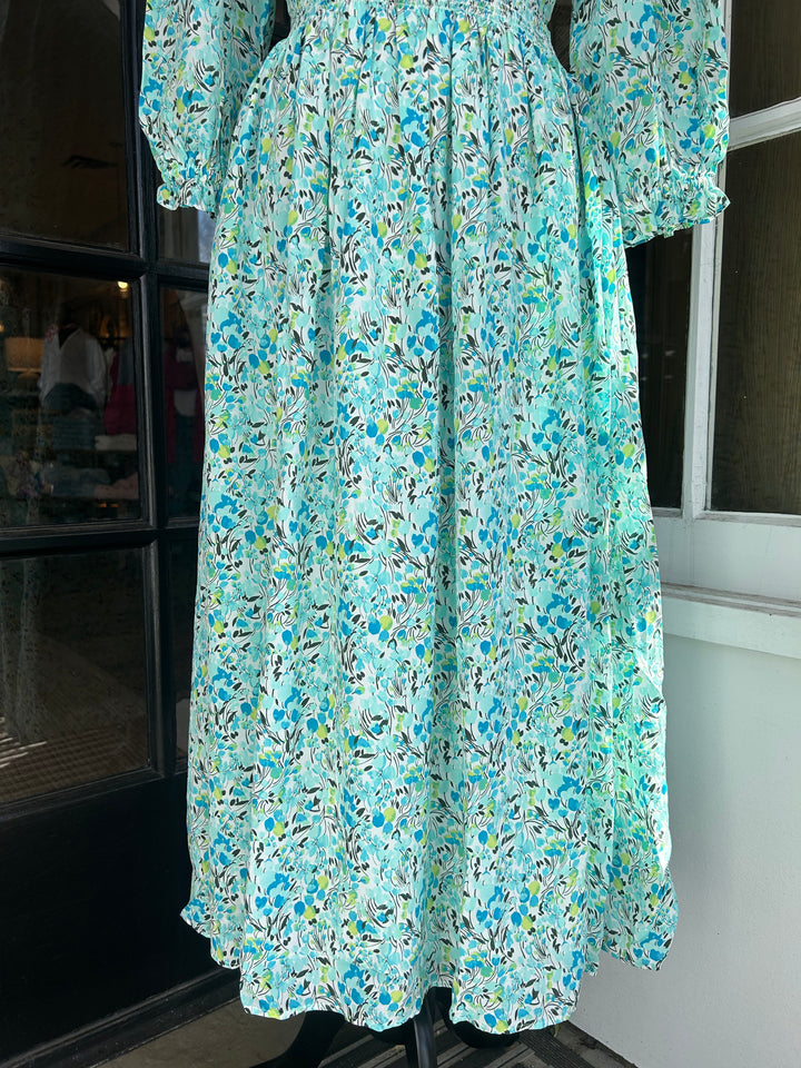 Smocked Waist Maxi Dress - Madison's Niche 