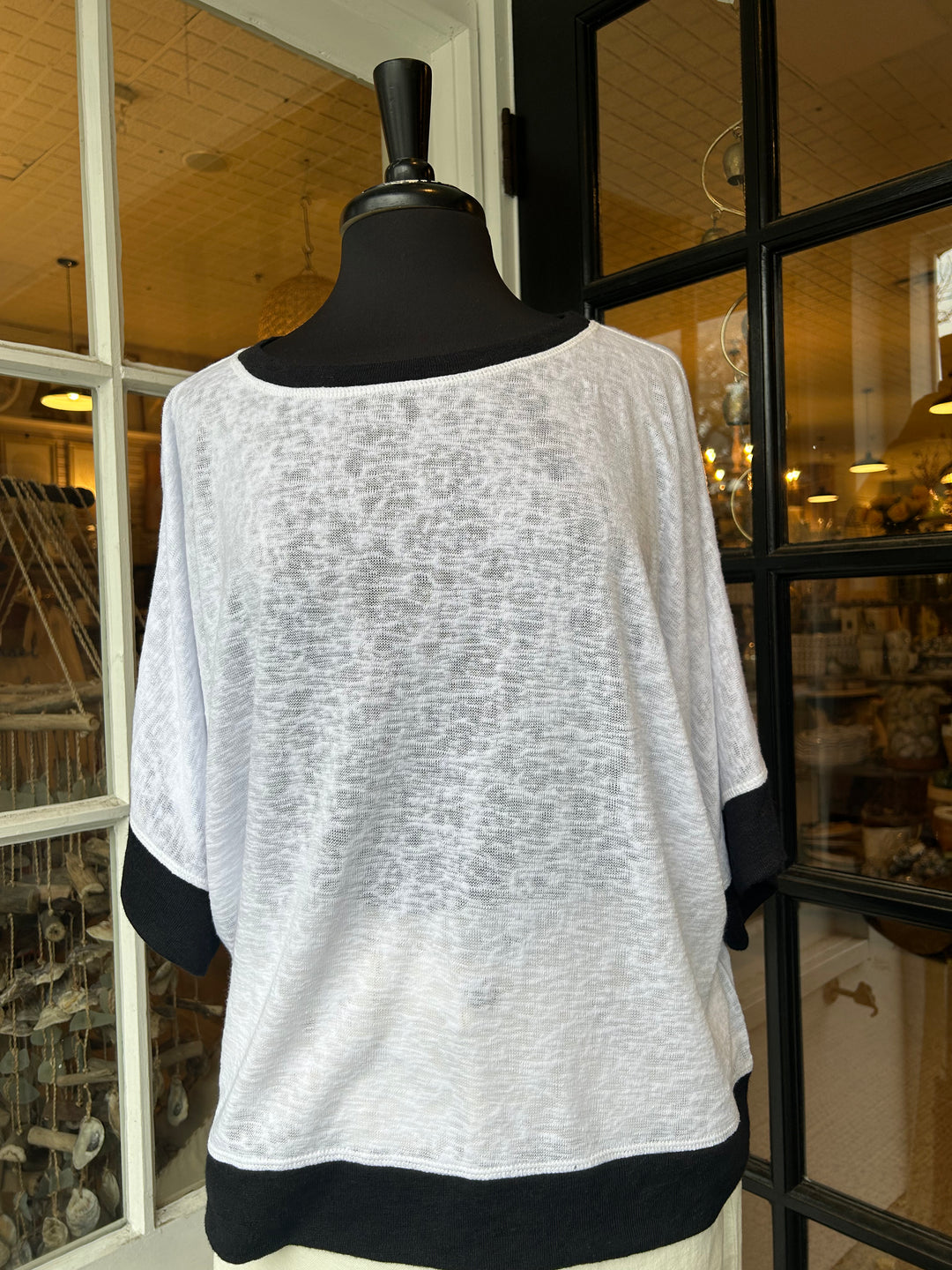 Eli Oversized Two Tone Top - Madison's Niche 