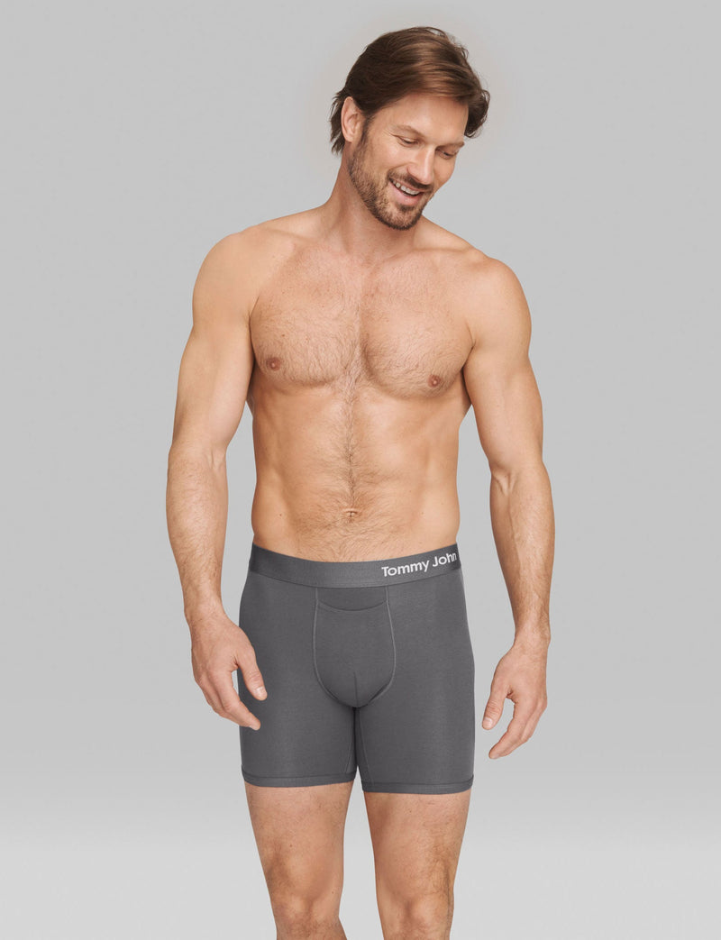 Cool Cotton 6" Boxer Brief in Iron Grey - Madison's Niche 